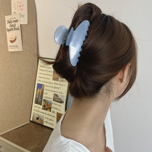 Pince à cheveux personnalisée avec logo en lettres dorées, de haute qualité, style français simple, couleur unie, en acétate de cellulose, fabricant - Product Image 5