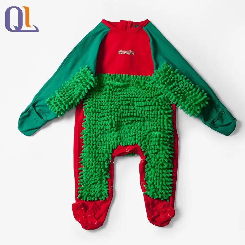 Baby Onesie Biologisch Katoenen Eendelige Romper Jumpsuit Met Rits Aan De Achterkant Vuile Bestendige Vloer Dweilen Rompertjes