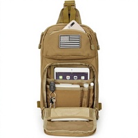 Sac à bandoulière tactique AYPPRO personnalisé OEM/ODM, sac à dos EDC robuste pour hommes, sac de poitrine pour randonnée et trekking en plein air avec système Molle