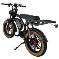 Vélo de montagne électrique à pneus larges 20 pouces, batterie lithium-ion 48V, moteur sans balais 1000W, vélo électrique tout-terrain pour adultes, deux roues