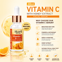 Sérum Visage au Miel et Vitamine C Akaril 30ml Éclaircissant Anti-Taches Anti-Âge Anti-Rides Réparateur de Barrière Cutanée
