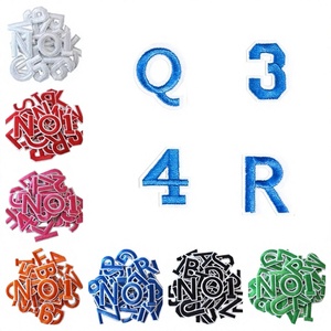 Parches de Letras de PVC Termoadhesivos Personalizados al por Mayor, de Fieltro No Tejido, Chenilla, Alfabeto de la A a la Z, Bordados de Números del 0 al 9 para Ropa, Bolsos y Sombreros - Product Image 4