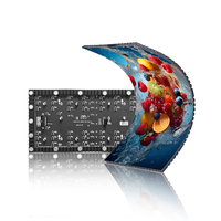 Layar Video LED Fleksibel P2 Kustomisasi Dinding Video LED Dalam Ruangan Tetap Aman dan Lembut Panel Video LED 2mm HDR10+ 7680Hz Garansi 3 Tahun