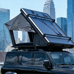 Tente de toit rigide carrée 4 saisons pour camping en extérieur, double couche, pour SUV 4x4, 3-4 personnes - Ventes Flash - Product Image 1