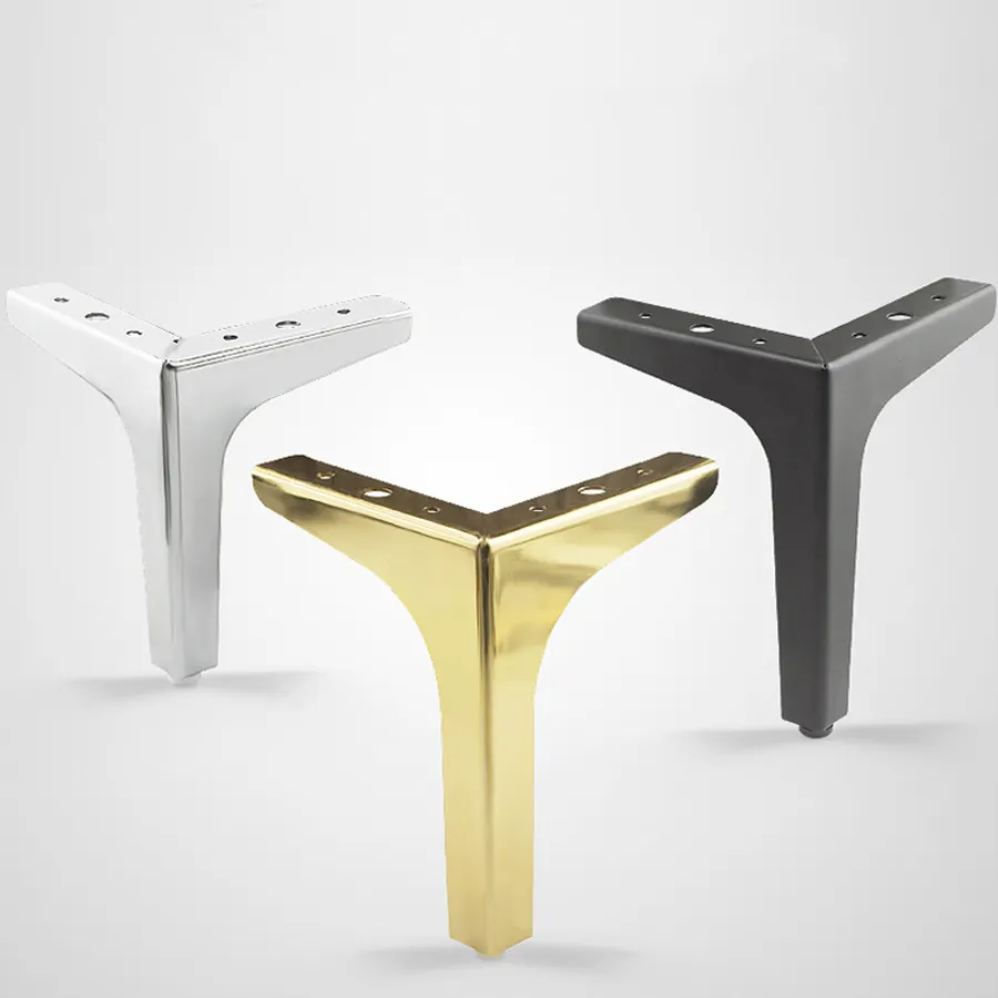 Özel toptan Modernstainless çelik Metal çelik mobilya kanepe sandalye bacakları dolap masa yatak ayakları vidalar ile aksesuarları