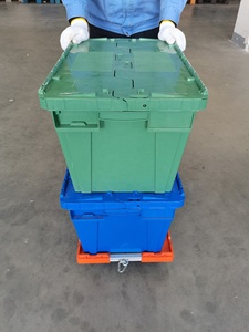 Chariot <span class=keywords><strong>de</strong></span> transport pour conteneurs en plastique 570X370X130mm Modèle TSS-Trolley5737 - Product Image 3