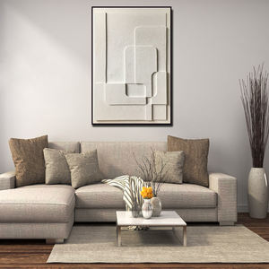 งานศิลปะติดผนังแบบมินิมอลสไตล์วาบิซาบิ ภาพวาดพื้นผิวแบบนูน 3 มิติ - Product Image 4