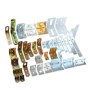 Soportes de Esquina en Forma de L de Acero Laminado en Frío con Recubrimiento de Zinc y Hierro Angular de 90 Grados para Montaje de Muebles - Product Image 1