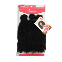 Perruque courte bouclée afro kinky en fibre chimique, style exotique, pour tresses africaines, populaire en Europe et aux États-Unis, fabrication machine