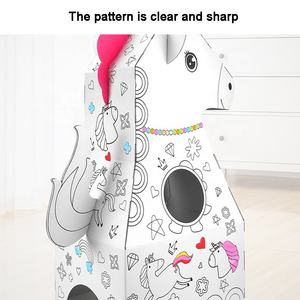 Juguete Creativo de Pintura 3D, Manualidades, Pintura en Cartón <span class=keywords><strong>para</strong></span> <span class=keywords><strong>Colorear</strong></span> <span class=keywords><strong>Animales</strong></span>, Unicornio, Juguete de Dibujo <span class=keywords><strong>para</strong></span> Niños - Product Image 5