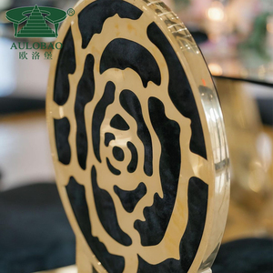 Silla de Comedor Dorada de Acero Inoxidable para Hotel, Artículos para Fiestas - Product Image 6