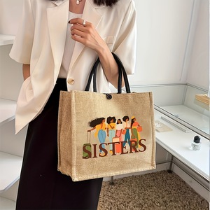 Bolso de Mano Moderno para Mujer con Estampado de Letras, Ideal para el Uso Diario - Product Image 2