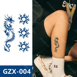 GZX Temporary Tattoo Transfer Stickers 8*11cm Tattoo Art Sticker Semi Permanent Tattoo Stickers