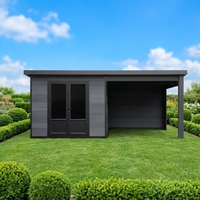 Casetas de Jardín Móviles de Madera y Acero Serie D con Protección UV, Modernas, Ecológicas y Resistentes, para Taller, Gimnasio, Apartamento, Parque