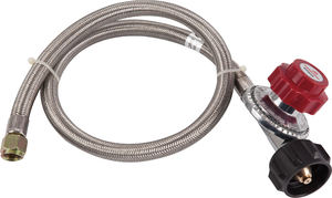 América do Norte Austrália México BBQ <span class=keywords><strong>Grill</strong></span> Peças Ajustável POL 0-5PSI <span class=keywords><strong>LP</strong></span> Regulador De Gás Propano com Mangueira - Product Image 2