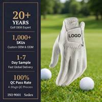 Fabricant de gants de golf en cuir Cabretta personnalisés gants de golf en cuir Cabretta en cuir PU durables pour hommes