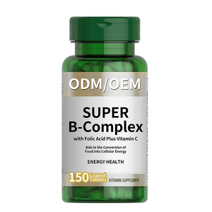 ויטמין b מורכב תוספי תזונה עם חומצה פולית פרטית תווית לוח ויטמין B קומפלקס - Product Image 1