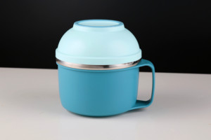 Térmica Acero inoxidable recipiente con tapa de acero inoxidable de fideos instantáneos cuencos para <span class=keywords><strong>restaurante</strong></span> con mango - Product Image 3