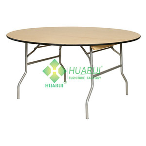 6-10 Người Nhà Máy Bàn Tiệc BÀN GỖ GẤP Tròn - Product Image 1