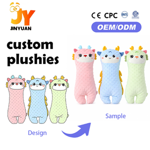 Jouets en peluche personnalisés Kawaii, doux et sensoriels, en forme de dragon, pour le corps, le sommeil, comme cadeau - Product Image 1