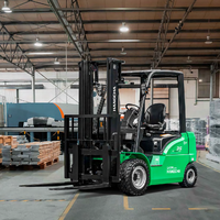 Montacargas Eléctrico Compacto de Iones de Litio Hangcha de 2-3 Toneladas (1500 kg) CPD15-XCY2-SI 4WD con Desplazador Lateral Hidráulico y Certificación CE