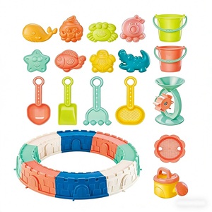 Set <span class=keywords><strong>di</strong></span> 25 Giocattoli da Spiaggia con Stampi per <span class=keywords><strong>Sabbia</strong></span> e Recinzione, Giocattoli Estivi Ecologici per Bambini, Costruzione <span class=keywords><strong>di</strong></span> Castelli <span class=keywords><strong>di</strong></span> <span class=keywords><strong>Sabbia</strong></span>, Gioco per Interni ed Esterni - Product Image 1