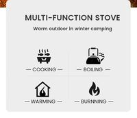 Meilleures Ventes : Poêle à Bois de Camping Mini Pliant d'Extérieur Personnalisé & Accessoires