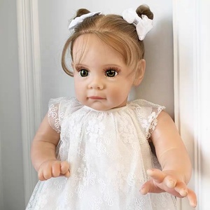 Recién nacido Adorable sonriente vida <span class=keywords><strong>Real</strong></span> hermosa talla grande chica americana peluche Reborn muñecas <span class=keywords><strong>silicona</strong></span> bebé recién nacido Niñ<span class=keywords><strong>a</strong></span> - Product Image 6