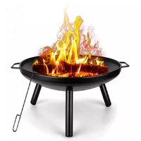 Offre Spéciale barbecue noir haute température peinture 24 pouces trépied pied pliant foyer extérieur en acier cuisinières