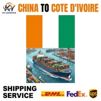 Agent d'expédition rapide et économique Chine vers Côte d'Ivoire Abidjan Yamoussoukro 20HQ 40HQ FCL Services logistiques Transitaire maritime et aérien