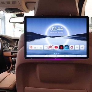 Écran de divertissement pour siège arrière de voiture 13,5 pouces IPS <span class=keywords><strong>4K</strong></span> Android 2+32G, écran tactile, Wifi, USB, FM, éclairage ambiant, moniteur d'appuie-tête de voiture - Product Image 1
