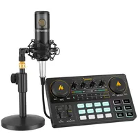 MAONO - Studio Sound Card Kit with Dia. 25 mm Desktop Condenser Microphone