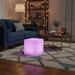 10cmCustom <strong>Magic</strong> Dice LED Night <strong>Light</strong> Modern Square Cube Table Lamp Remote Control Battery Powered Dimmable for <strong>Mood</strong> Lighting - Product Image 2