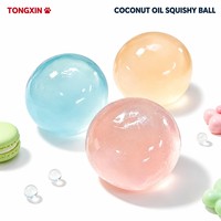 TONGXIN Vente en gros Boule souple en huile de coco Faite à la main Jouet à presser à récupération lente Anti-stress Fidget Sensoriel de bureau Personnalisé OEM