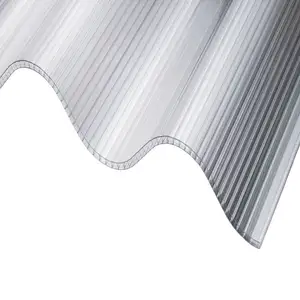 10mm Hollow plastic panels building material for house greenhouse polycarbonate sheet polycarbonate waffer sheet