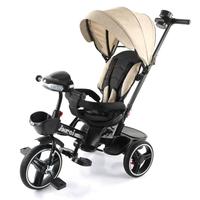 Tricycle Spécial Style Tricycle avec Musique MP3 et Lumières, Cadre en Acier, 4-en-1, Chaise Inclinable à Trois Roues en Plastique pour Enfants de 1 à 4 Ans