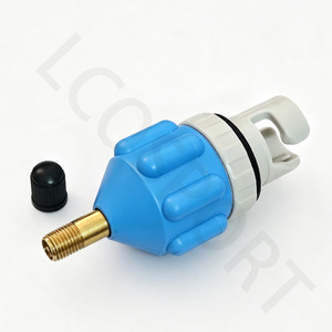 Adaptador de válvula de aire de 7mm, azul, para bote inflable, tabla de paddle surf, kayak, conector de bomba de aire - Product Image 3