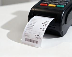 יצרני נייר תרמי 80x40 80x80 מ\\\"מ גליל נייר פרימיום יצרן ציוד מקורי נייר תרמי 57x30 30 מטר עם הדפסת שם ולוגו החברה - Product Image 2