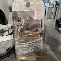 Photomaton à écran tactile en verre miroir avec support pour appareils photo reflex et smartphones, cadre métallique, impression instantanée, pour fêtes