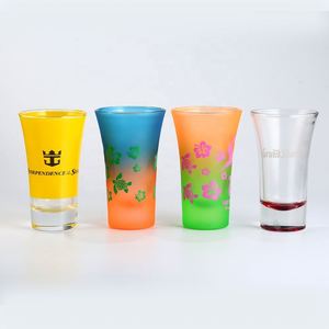 Vaso de chupito de cristal que cambia de color con el frío, diseño personalizado OEM, impresión de logotipo, vaso pequeño para sake - Product Image 4