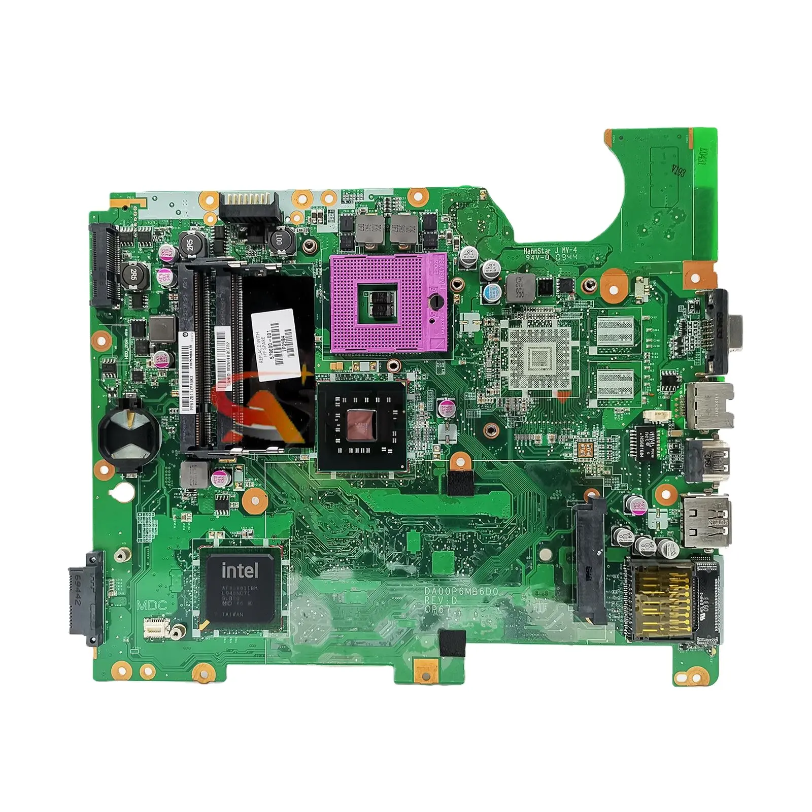 Placa base para portátil HP Compaq Presario CQ61 G61, 577997-001, 577997-501, 577997-601, DA00P6MB6D0 con Intel GL40 DDR2 100% probado