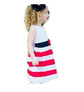 Vestido Tipo Pinafore de Algodón para Niñas, Estilo Casual, Sublimado, al por Mayor, de China - Product Image 3