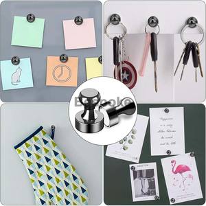 Épingles magnétiques personnalisées avec logo, puissantes, en métal, <span class=keywords><strong>pour</strong></span> affichage au bureau et <span class=keywords><strong>tableau</strong></span> blanc, double niveau, crochet magnétique adhésif mural - Product Image 5