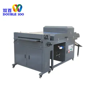 Double 100 Automatic Uv Coating Machine Paper Coating Machine Uv Top Coat Roller Coater Liquid Laminator For Paper
