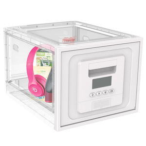 Thời gian khóa Snack lưu trữ container di động hẹn giờ Pill hộp thông minh thực phẩm có thể gập lại hộp lưu trữ - Product Image 3