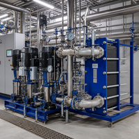 Échangeur de chaleur à plaques en acier inoxydable Jinkailong, joint de cadre, refroidisseur de moteur, économie d'énergie, capacité de débit de 1000 L/h, 220 V/380 V, 1,6 Mpa