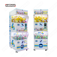 KEKU Distributeur de capsules de jouets japonais mini en métal, avec paiement par jeton, espèces et carte de crédit, machine Gacha