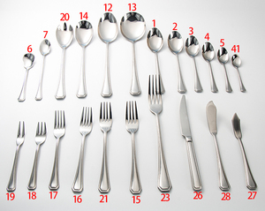 Ensemble de couverts en acier inoxydable de qualité supérieure pour hôtels, couverts réutilisables, couteau, cuillère, <span class=keywords><strong>fourchette</strong></span> pour café, steak, thé, dessert - Product Image 4