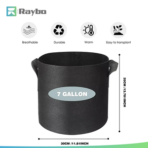 Bolsas de Cultivo RAYBO de 2 Galones, Bolsas para Plantas con Control de Raíces, Impresión Personalizada, con Asas Resistentes - Product Image 4