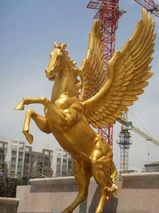 户外装饰定制大尺寸动物跳跃青铜马雕塑，采用铸造技术和3D设计 - Product Image 5